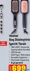 VESTEL SAÇ DÜZLEŞTİRİCİ İYONİK TARAK